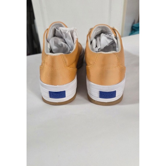 Keds Sz 6.5 Women's Comfort Stretch Canvas Lace Up Sneakers Orange - Picture 3 of 6